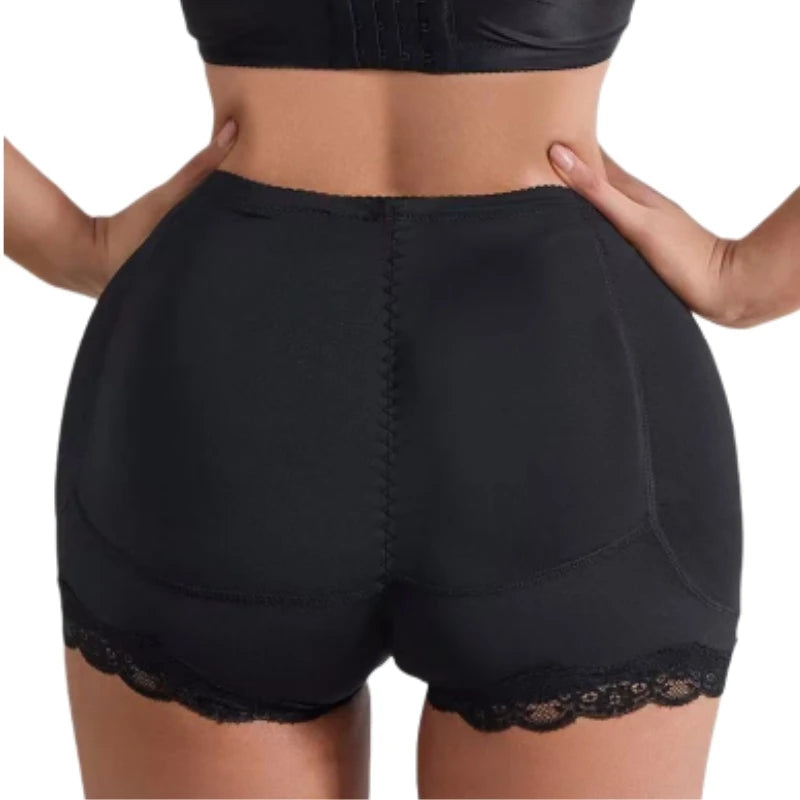 Women Bodyshort Silicone Padded Pants for Women Hip Enhancer Shapewear Bbl Buttocks Tummy Control Padded Panties