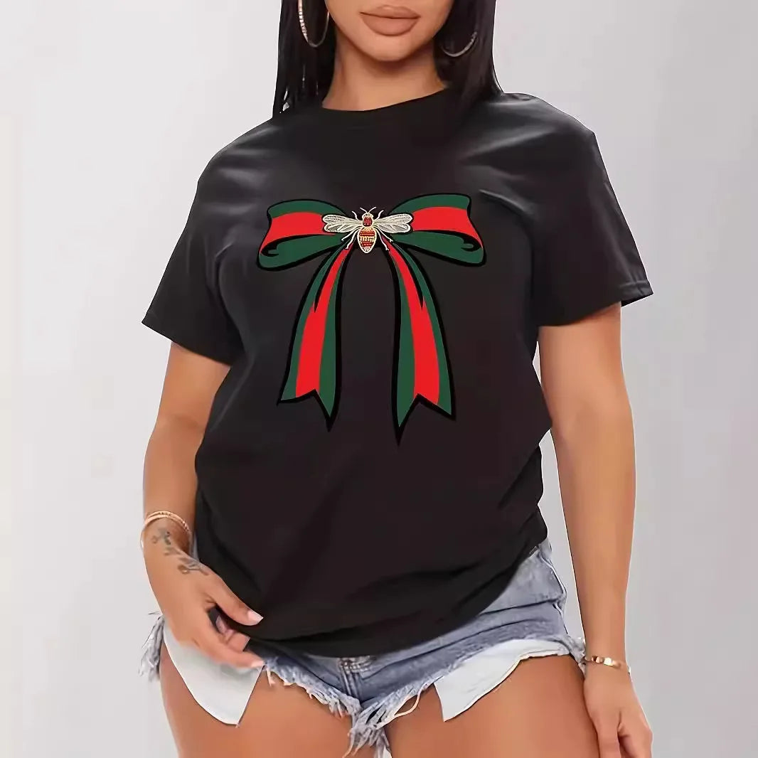 Custom Logo No MOQ Women Plus Size Jersey Short Sleeve Round Neck Casual Tee Shirt