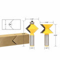 5pcs/set 12mm 1/2" Shank DIY Bookshelf Table Edging Wood Router Bit Tungsten Carbide Edging & Molding Banding Woodworking Tool