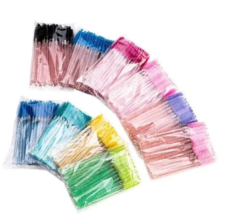 Best Quality Disposable 50 Pcs/Pack Eyelash Makeup Brush Mini Mascara Wands Brush Eyelash Extension Lash Tool