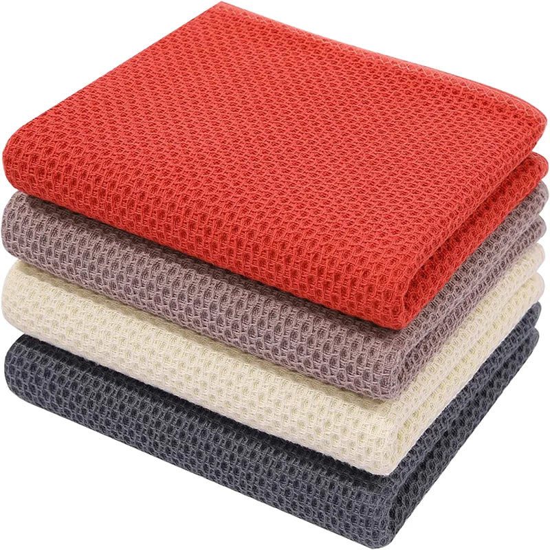 Factory Customized Cleaning Towels Reusable Kitchen Dish Washing Absorbent Household Cleaning Towels Cotton Cleaning Towels