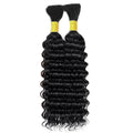 Wet and Wavy Bulk Human Hair for Braiding No Weft Deep Wave Bulk Human Hair Braiding Bundle Hair Extension