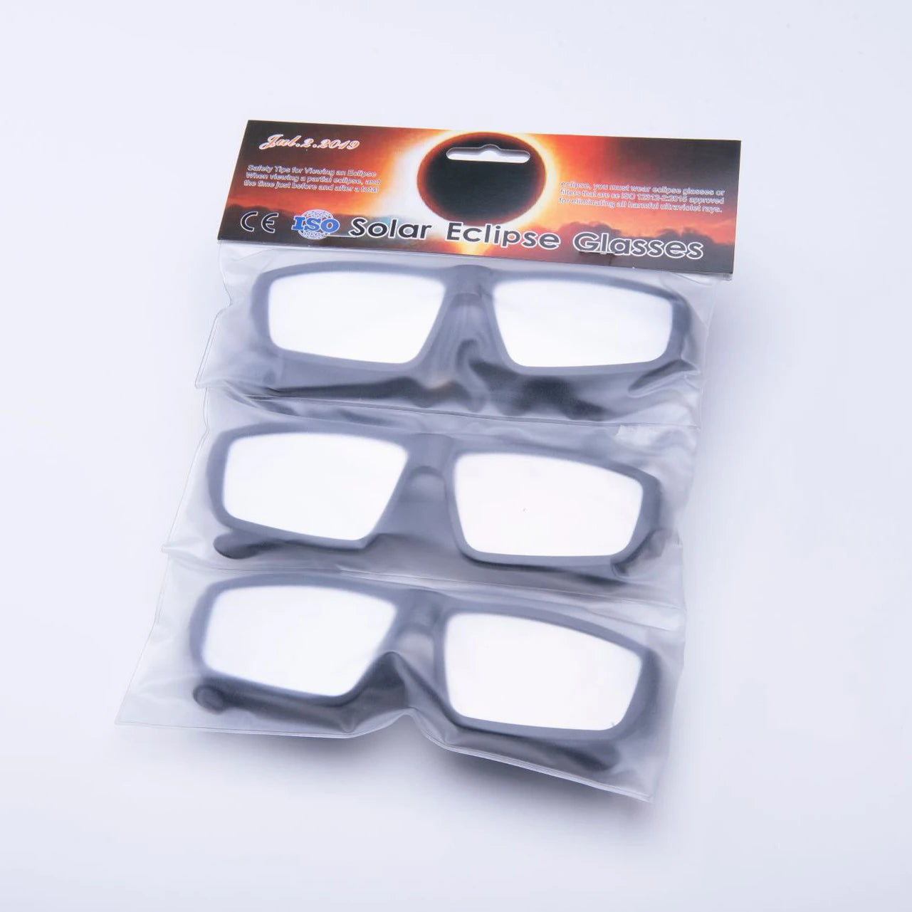 2024 Wholesale Solar Viewing eclipse Glasses Ce Iso Certified Plastic Solar eclipse Glasses