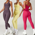 YIYI Full Stocks High Stretchy Comfortable Gym Fitness Sets Quick Dry Workout Set Women Clothing Active Wear Gym Fitness