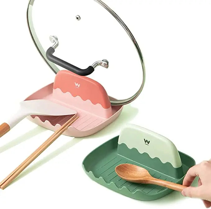 Kitchen Organizer for Fork Spatula Rack Spoon Holder Stand Tableware Storage Rack Spoon Pot Lid Holder Plastic Spoon Rest