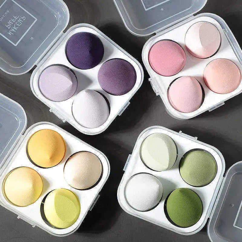 Hot Selling Makeup Sponge Set 5 Pcs OEM Packaging Makeup Sponge Set Soft Setting Face Puffs Makeup Blender