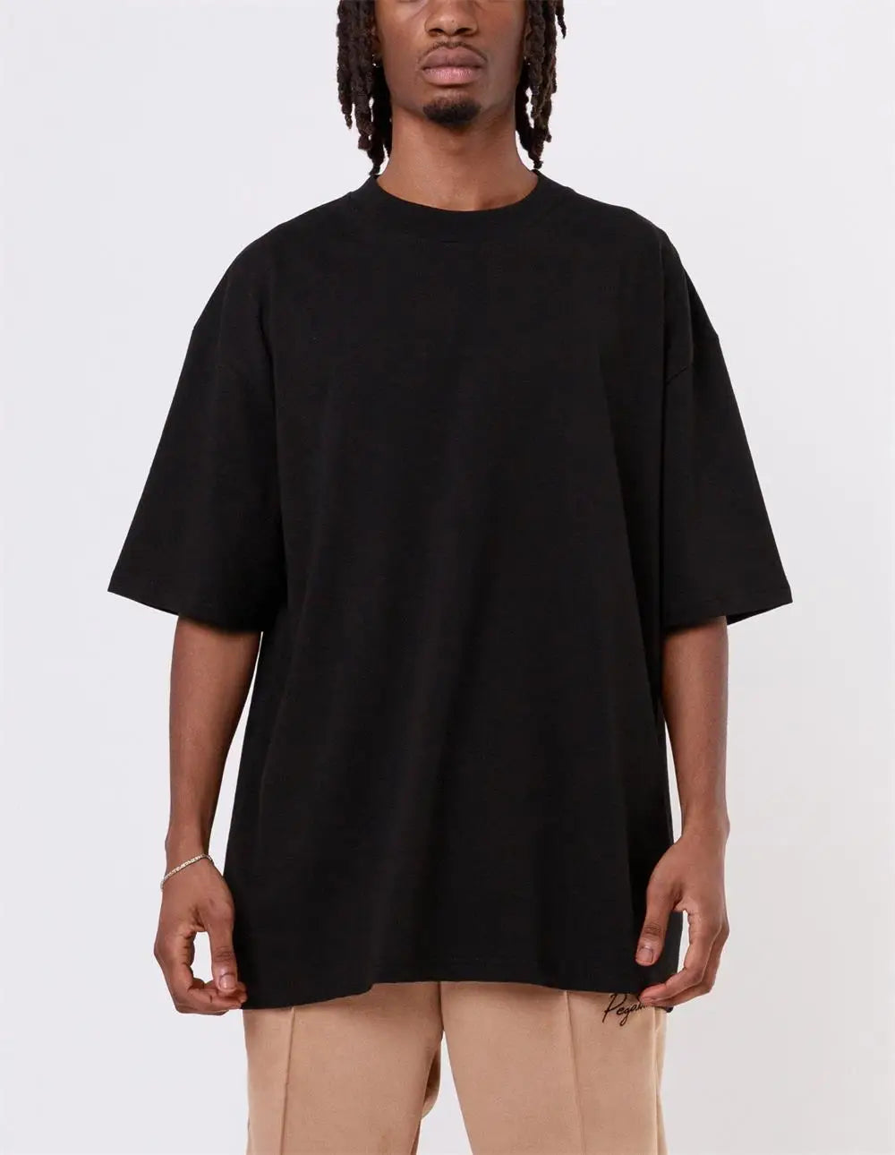 Wholesale Men 100% Cotton Oversized Streetwear t Shirt Blank Plain Tshirts