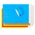 Factory Stock Delivery Directly Solid Color One Time Use Ticket Tyvek Wristbands Paper Bracelet for Event Party Holiday