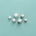 4mm 5mm 6mm Cube Beads Solid Sterling Silver 925 Square Spacer Beads for Diy Bracelet Making Kits