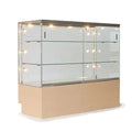 Full Vision Glass showcase Led Top Light Bakery Shop Cabinet Cake Display Vitrine Show case