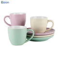 Wholesale Home Coffee Tea Porcelain Ceramic Espresso Coffee Cups and Saucers Set