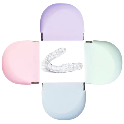 Multi-purpose Oral Hygiene Products Braces Case Plastic Orthodontic Denture Retainer Box Invisible Storage Box Aligner Tray Box