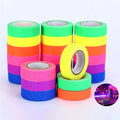 Reactive Glow Tape Premium UV Fluorescent Neon Party Gift Luminous Colored Tape for Room Decoration Glow in the Dark Cloth Tape