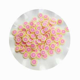 500g/lot Polymer Fruits Clay Slices Lemon Sprinkles Plastic Klei Mud Particles Slime Charms Wholesale Nail Art Decor 5/10mm