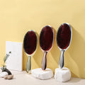 Gold and Silver Color Electroplating Boar Bristle Paddle Oval Hair Brush Anti Static Hair Massage Hair Extension Brush and Comb
