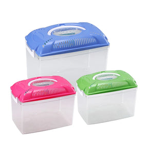 Plastic Transparent Fish Tank Small Goldfish Box New Portable Portable Anti-fall Desktop Mini Home Garden Fish tank