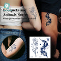 Wholesale 8000+ Designs Waterproof Sweatproof Temporary Long Lasting 2 Weeks Butterfly Flowers Semi Permanent Tattoos MegaBDM