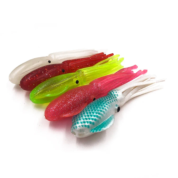 Ready 22cm Soft PVC Squid Cuttlefish Lure Sports Equipment Fishing Tackle Trademill Fishing Bait Accessories in Stock