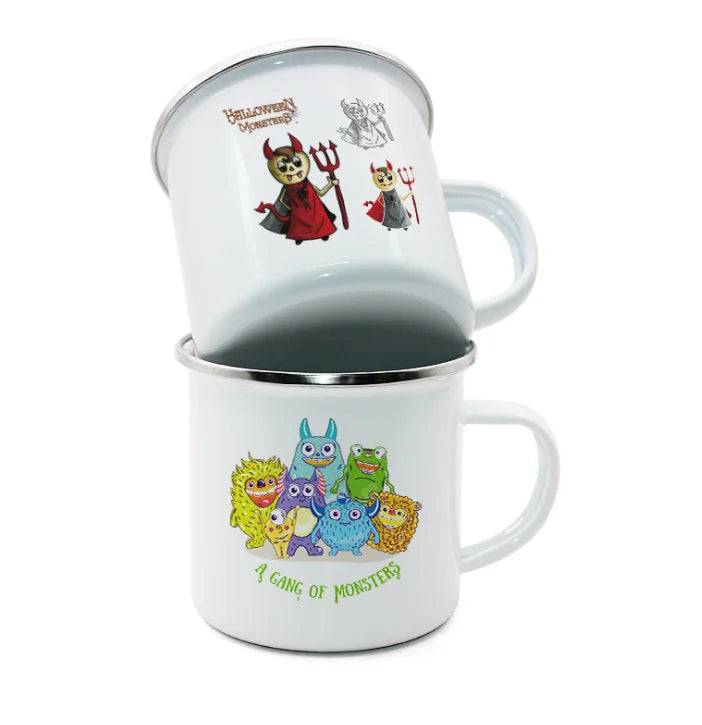 New Trending Product Customized Enamel Metal Mug Custom Logo Sublimation Coffee Mug