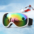 Outdoor Snow Anti-Fog Skiing Sports Sunglasses Block Wind Sand Eye Protection Spectacles Colorful Coated One Piece Sunglasses