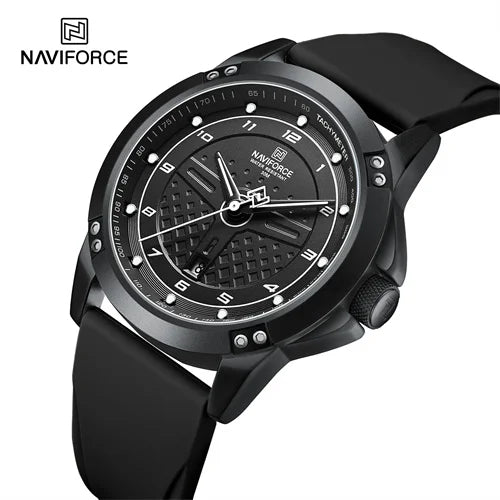NAVIFORCE 8031 BWB All Black Big Dial Wholesale Factory Cheap Quartz Men Wrist Watches Boy Gift Custom Logo OEM Montres Hommes