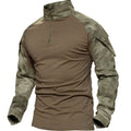 Durable Men's ATACS Pullover T-Shirt in Polyester Wholesale Tactical Shirt for Personal Defense Equipment