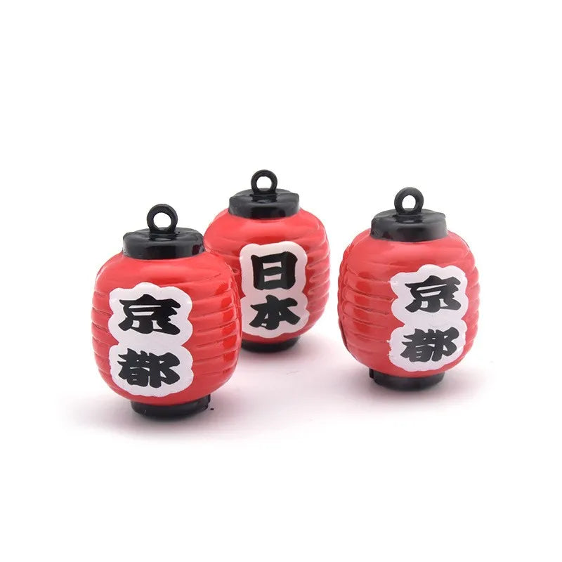 Japanese Style Kyoto Lantern Hanging Ornament  Key Chain Accessories Water Ripple Lucky Lantern Opening Bell