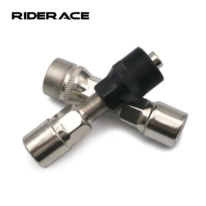 RIDERACE Bicycle Crank Extractor Universal Carbon Steel Square Hole Bike Wheel Puller Bolts Remover Repair Tools Crankset Tools