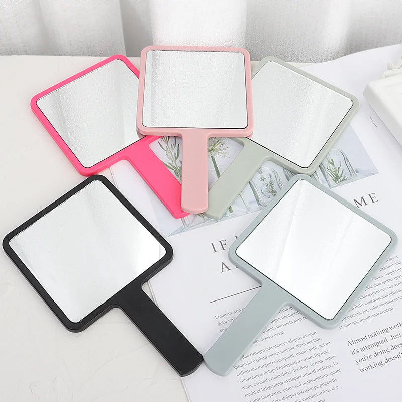 Wholesale Beauty Cosmetics Mirror Private Label Mini Makeup Mirror White Black pink Hand Mirror