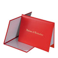 Red Imprinted Diploma Cover for US Letter-Sized Award Certificates 8.5''x 11''