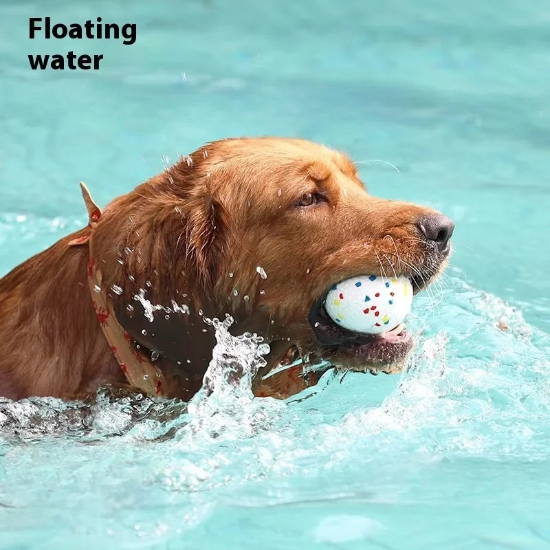 Juicepet Brand ETPU Bubble Ball Eco-friendly Daily Use Rope Cotton Material Interactive Solid Training Rugby Bite-resistant Dog