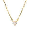 Fashion 925 Silver Jewelry Wholesale 925 Sterling Silver Necklaces Heart Diamond Gold Plated Necklaces Women Valentine's Day