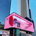 HLT P4 IP65 Outdoor 3D LED Video Wall Ultra HD 5000cd/m Brightness 4mm Pixel Pitch Hanging SDK Subway Elevator Advertising