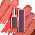 Custom Logo Private Label Nude Vegan Cream Waterproof Long Lasting Lipstick Matte Lip Stick With Mirror