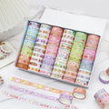 Small Fresh Cartoon Washi Tape Set Creative Hand Account DIY Material Decorative Stickers 60 Rolls