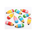 Hot Selling Colorful Mini Pencil Resin Beads Handmade Craftwork Decoration Beads Charms Kids Toy Ornaments Beads Slime