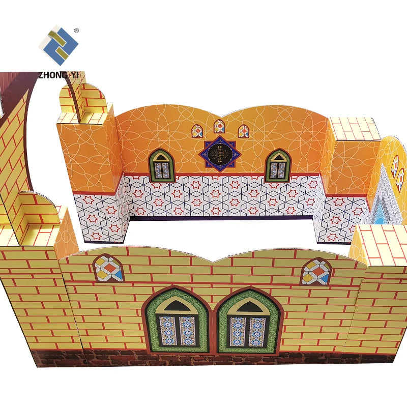 Recyclable Custom Masjid Cardboard Mosque Playhouse