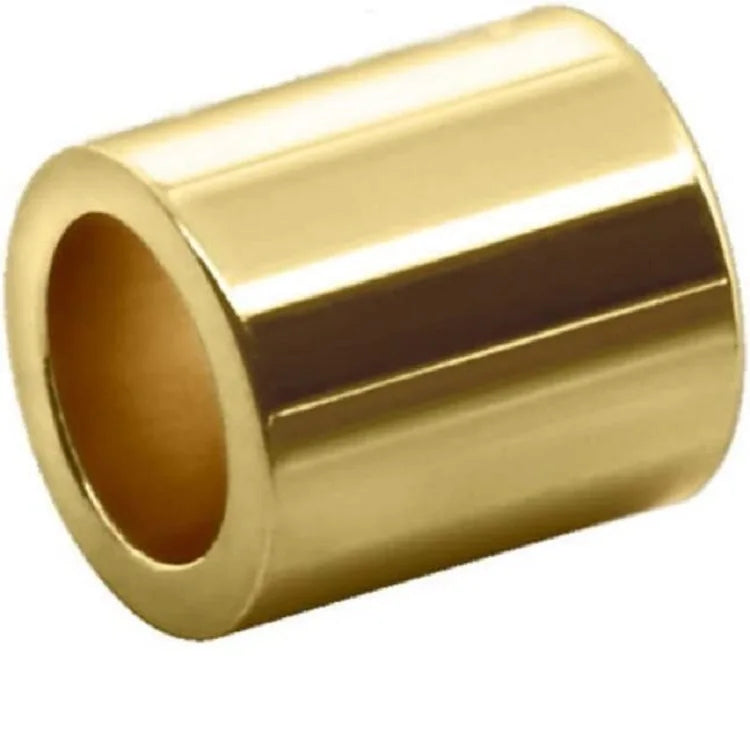 Jewelry Craft Making Straight Tube Crimp 3mm X 3mm Small Gold Plated Brass Bracelet Spacer Beads