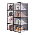 Hot Selling on Store Stackable Clear White Storage Box Plastic Cloth Shoe Storage Box Wholesale