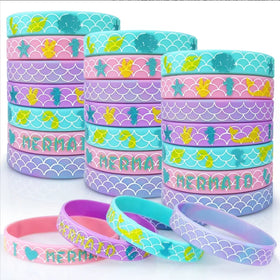 Silicone Bracelets Custom Multi-color Wristbands Adult Children Gift Soft Rubber Bracelet Customizable Bracelets