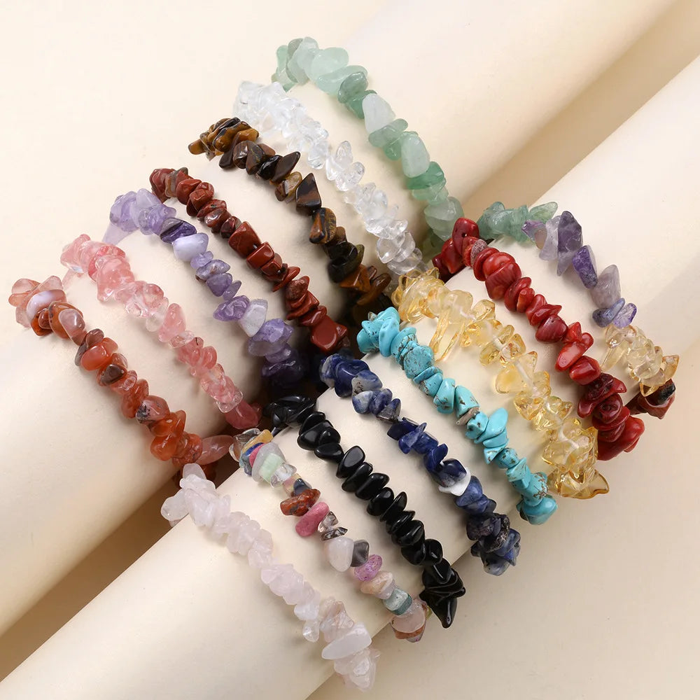Fashion Sweet Personalized Design Bracelet Natural Stone Hand Jewelry Temperament Crystal Rose Quartz Bracelet for Women