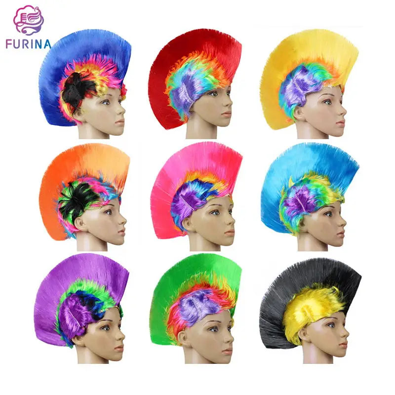 Top Grade Soft Cockscomb Hair Holiday Party Celebrates Headgear Synthetic Wig for Woman