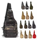 Men's Tactical Chest Bag Hiking Trekking Sports Climbing Hunting Outdoor Single Shoulder Bags Tactical Crossbody Chest Sling Bag