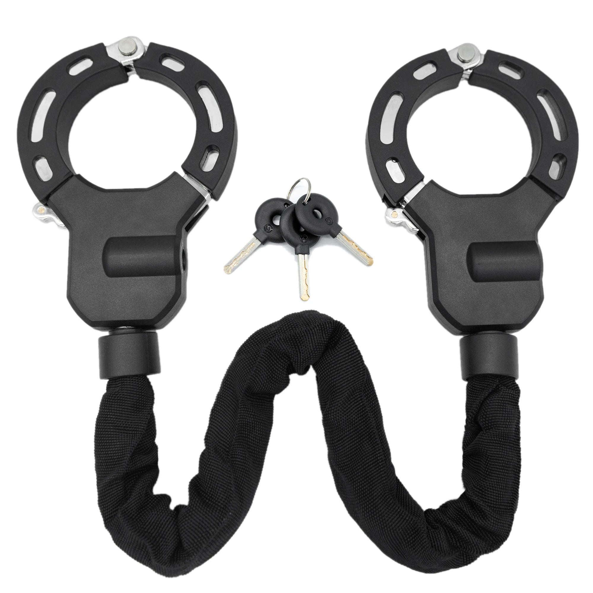 UMEDO Professional Factory Anti Theft Motorcycle Cuff Lock Bicycle Chain Lock E-scooter Double Handscuff Lock