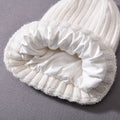 Jxwatcher Fashion Wholesale Blank Unisex Satin Lined Beanie Hat Custom Logo Soft Winter Knit Satin Beanie