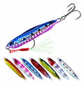 Metal Jig Fishing Lure 8 Colors 10g -60g Bass Trout Fishing Lure Luminous Long Type Casting Jigs