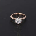 14k 18k Platinum Moissanite Ring Loose Moissanite Diamond Stone Engagement Ring
