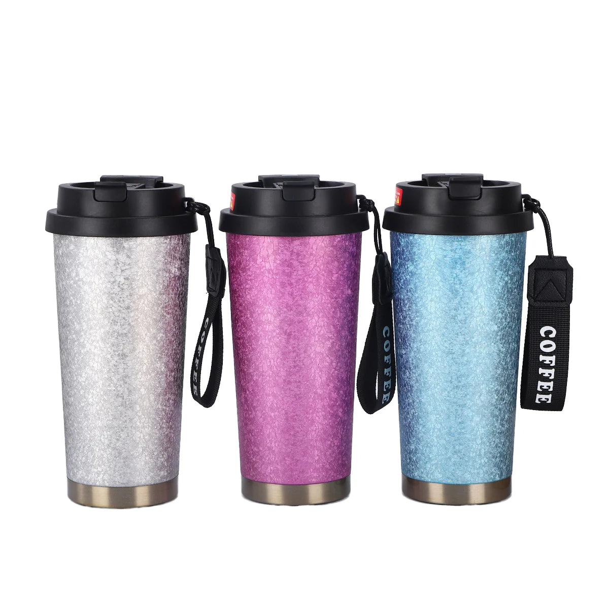 IMOGY 500ml Luxury Design Double-Layered Stainless Steel Tumbler Pure Titanium Vacuum Insulated Coffee Mug for Office Handy