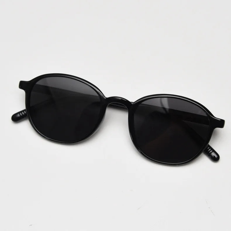 2025 Round Sunglasses Polarized Men Blue Grey Black Retro Sun Glasses Tr90 Frame ultra Light Women Trending European Style