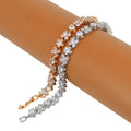 Wholesale Specials Ladies Bracelet Zircon Bracelet Brass Plated with 18K Gold Bracelet